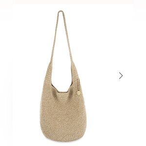 EUC The Sak 120 Crochet Hobo Purse Tote (Bamboo Static)